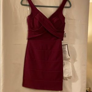 Beautiful bandage burgundy dress. NWT